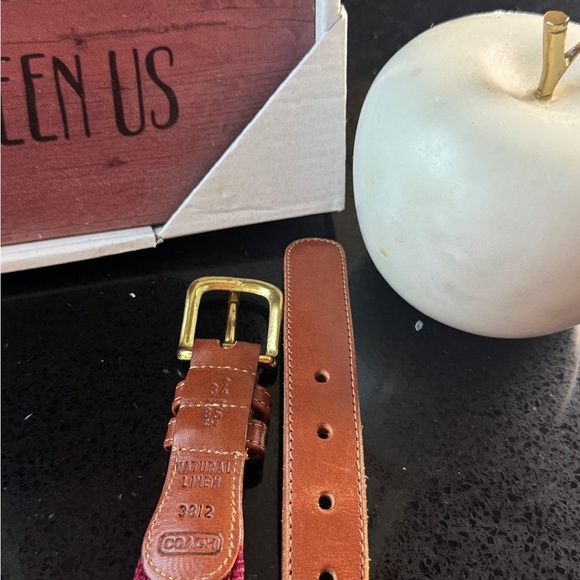Coach Belt,Belt with Gold Buckle - Picture 2 of 7